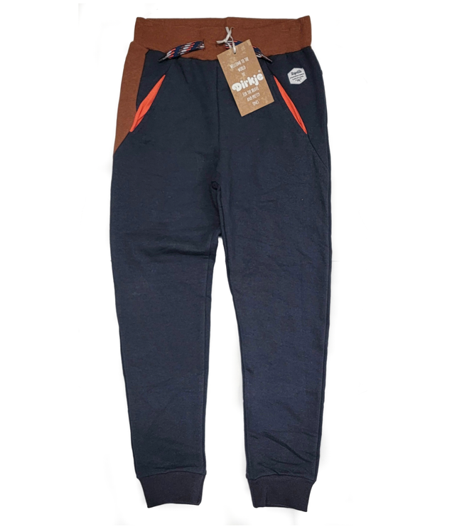 DIRKJE Little Boy Navy Rust Sweat Pants