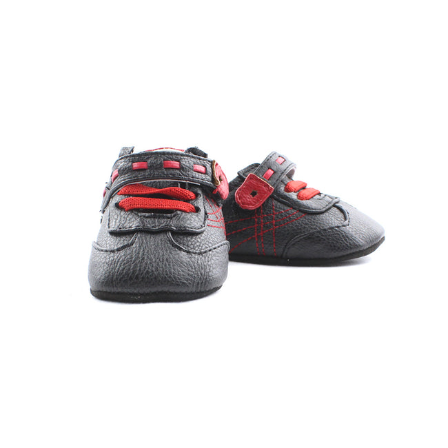 Jack & Lily Boys Moccasin Shoes Red Black