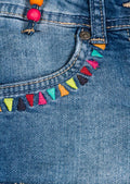 Losan Girls Denim Shorts Beaded