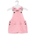 Losan Little Girls Pink Twill Pinafore Jumper