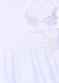 Losan Baby Girl Sleeveless White Dress with Knickers