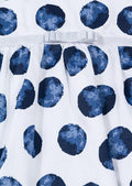 Losan Baby Girl Summer Voile Sleeveless Dress and Knickers White Blue Polka Dots