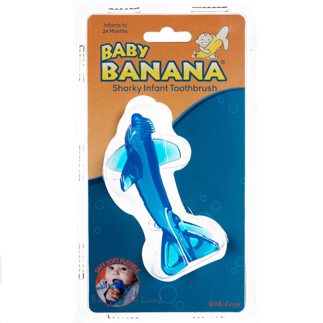 Baby Banana Shark Teether Toothbrush