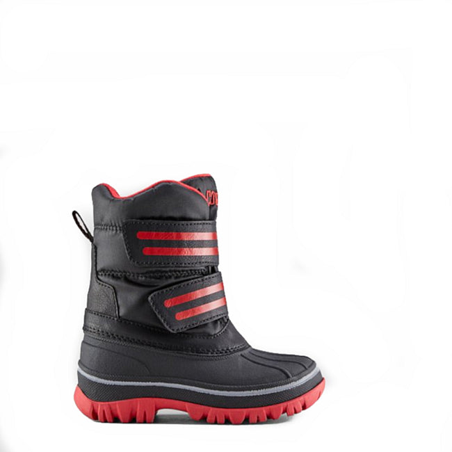 Cougar Kids Little Boys Winter Snow Boot Bravo Black Red