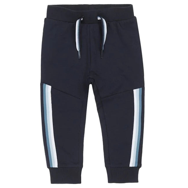 DIRKJE Little Boy Navy Joggers Contrasting Side Stripe
