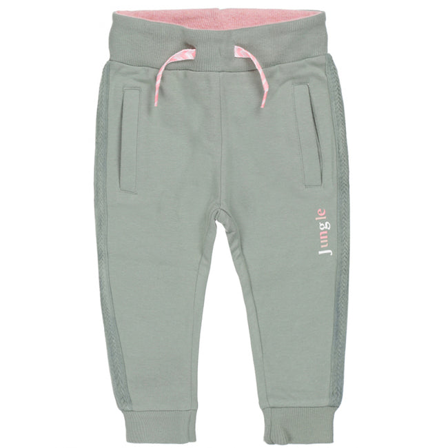 DIRKJE Little Girl Green Side Braided Joggers