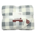 Great Northern Grey Plaid Sherpa Blanket