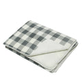 Great Northern Grey Plaid Sherpa Blanket 150 x 120 cm