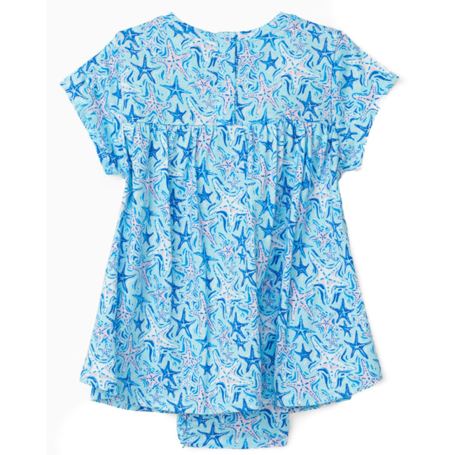 HATLEY Baby Girl One Piece Starfish Dress with Attached Romper