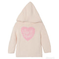 Hatley Little Girl Knitted Hooded Sweater with Heart Back