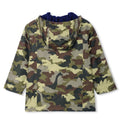HATLEY Little Boy Dino Camo Hooded Rain Jacket Back