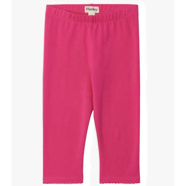 HATLEY Little Girl Fuchsia Capri Leggings Front