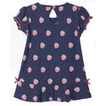 Hatley Little Girl Navy All Over Print Flounced Hem Dress Back