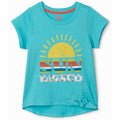 Hatley Little Girl Sun Kissed Blue Tee Front