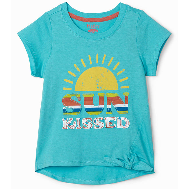 Hatley Little Girl Sun Kissed Blue Tee Front