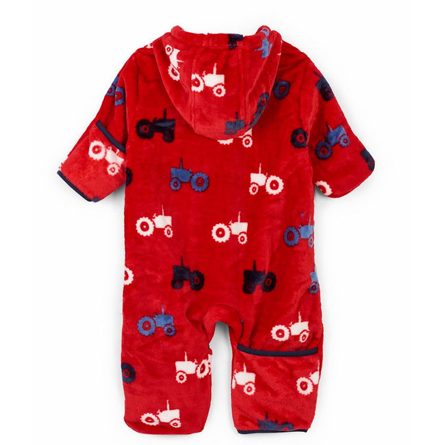 Hatley Kids Baby Boy Red Farm Tractor Bundler Back