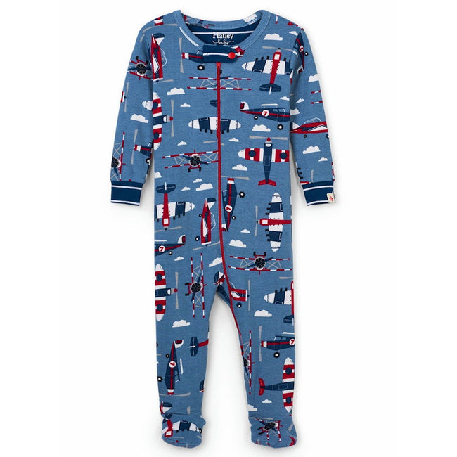 Hatley Kids Baby Boy Paper Planes Footed Sleeper