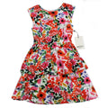 MEXX Girls Sleeveless Floral Ruffle Dress Front