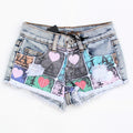 THE CLASSIC Little Girl Printed Denim Shorts