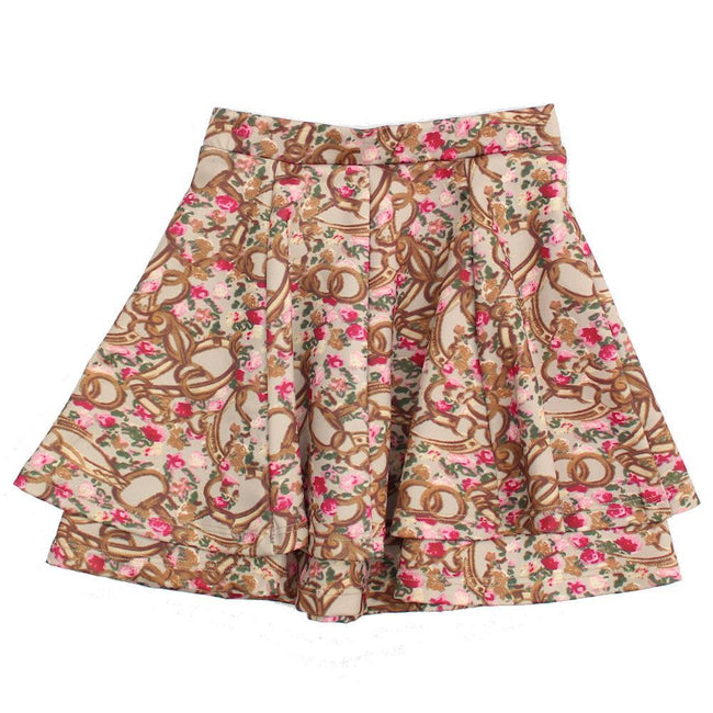 BLUBYBLU Girls Winter Flared Skirt