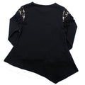 LIMEAPPLE Big   Girl Long Sleeve Fringe Tee
