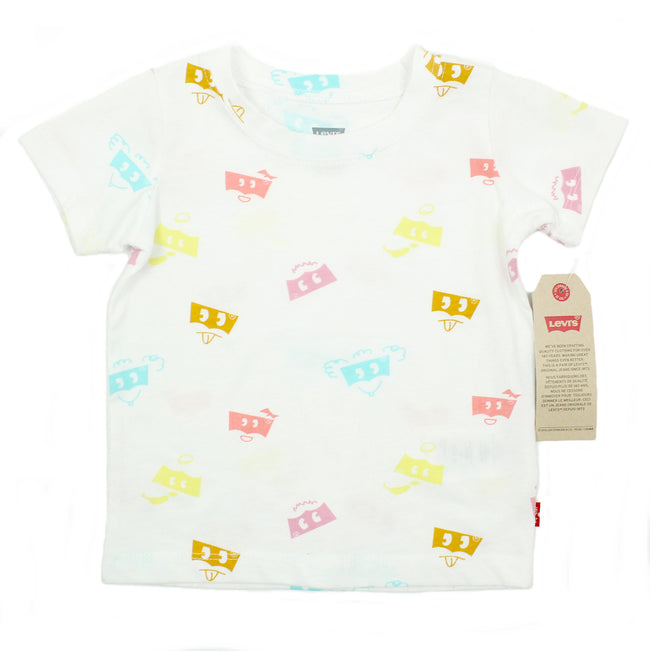 LEVI'S Baby Girl White Short Sleeve Graphic Tee