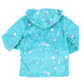 LIMEAPPLE Little Girl Turquoise Ocean Print Minky Jacket