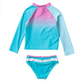 LIMEAPPLE Little Girl 2 Pc Long Sleeve Rashguard Set