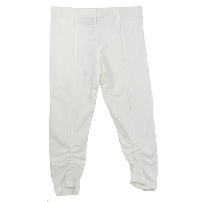 Blubyblu Big Girl White Capri Leggings