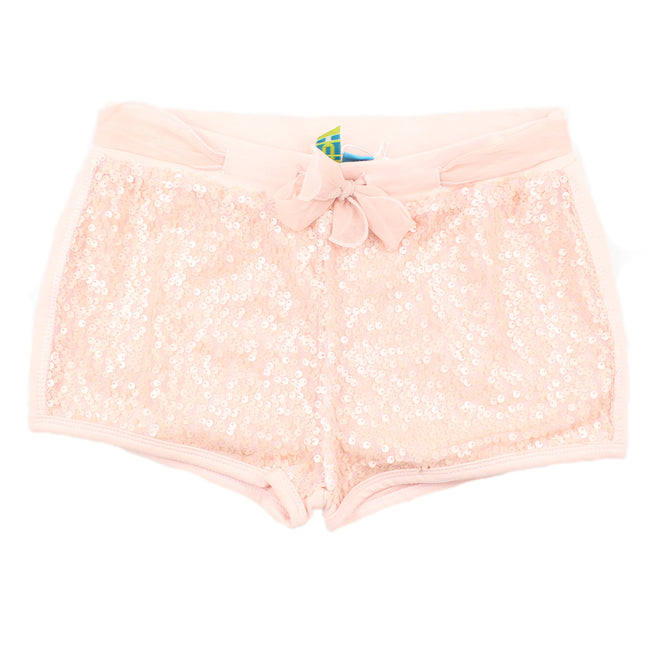 BLUBYBLU Big Girl Sequin Coral "Short" Shorts