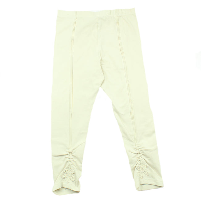 BLUBYBLU Big Girl Ivory Capri Leggings (Sz 14)