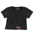 BE REAL Big Girl Short Sleeve Black Active Wear Top (Sz 12)