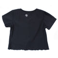 BE REAL Big Girl Short Sleeve Black Active Wear Top (Sz 12)