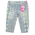 CELEBRITY PINK GIRLS Big Girl Geometric Print Denim Bermuda Short (Sz 16)