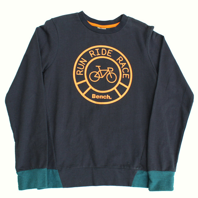 BENCH Boys Blue Long Sleeve T-Shirt