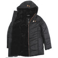 Under Armour Kids Youth Girls Winter Parka Puffer Coat Black Rose Gold Zipper
