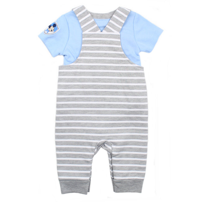 DISNEY Baby Boy Mickey Overall & Shirt Back