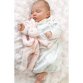 LITTLE ME Baby Girl Pink Baby Bunnies Sleeper Gown with Hat