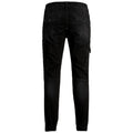 Jack Jones Black Denim Cargo Joggers front