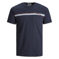 JACK & JONES Rudd Short Sleeve T-Shirt Navy Front