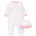 LITTLE ME Baby Girl Teddy Footed Sleeper And Hat