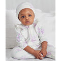 LITTLE ME Baby Girl Lavish Blooms Footed Sleeper with Hat