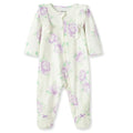 LITTLE ME Baby Girl Lavish Blooms Footed Sleeper with Hat