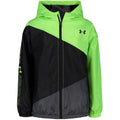 UNDER ARMOUR Little Boy Quirky Lime Asymmetrical Windbreaker