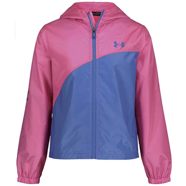 UNDER ARMOUR Little Girl Electro Pink Asymmetrical Windbreaker