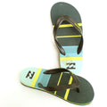Billabong Kids Green Yellow Flip Flops