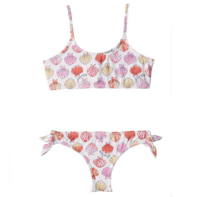 BILLABONG KIDS Big Girl 2 Pc Swimsuit Seeing Shells Tank