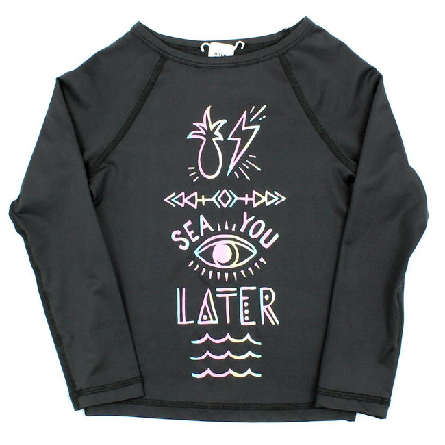 BILLABONG Little Girl Black Mystical Madness Rashguard