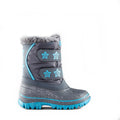 Cougar Kids BRITE Girls Winter Snow Boot Charcoal Blue