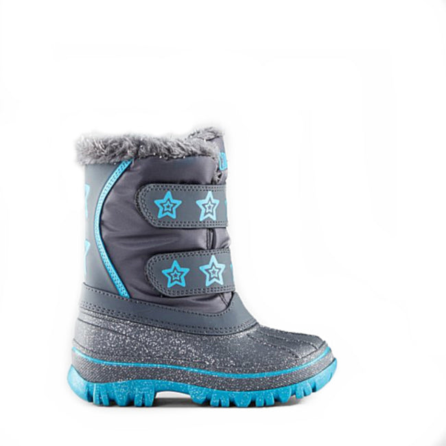 Cougar Kids BRITE Girls Winter Snow Boot Charcoal Blue